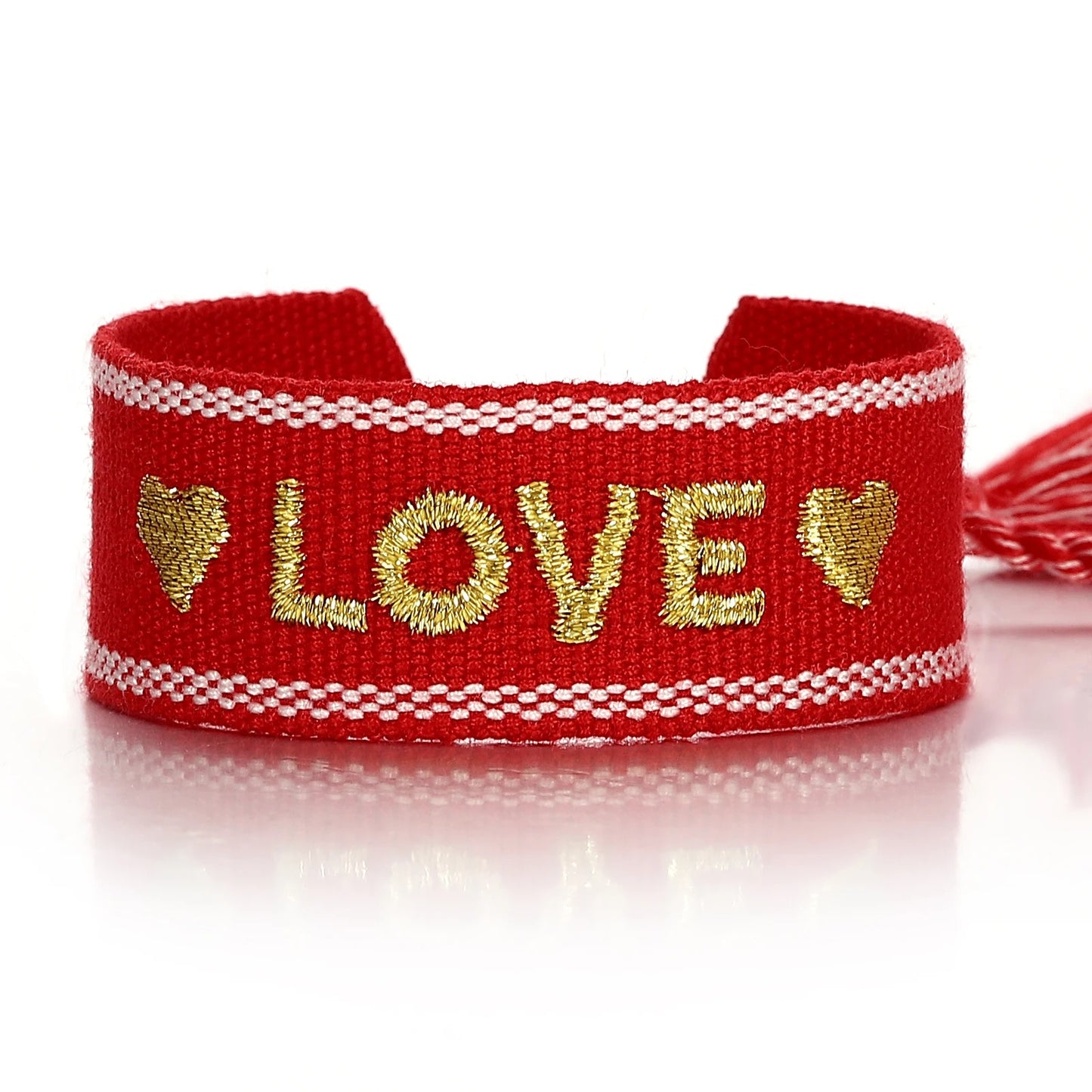Bracelet en Tissu Femme Love