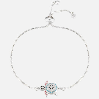 Bracelet Tortue en Zircon et Cuivre