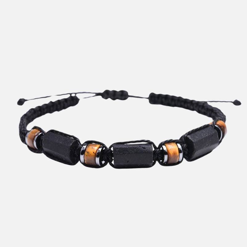 Bracelet Tourmaline et Œil de Tigre