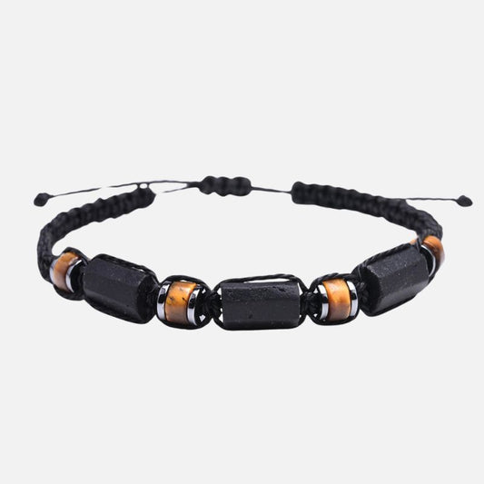 Bracelet Tourmaline et Œil de Tigre