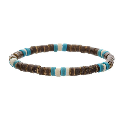 Bracelet Turquoise Femme Bois De Coco