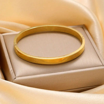 Duo Bracelet Femme Trèfle Acier Inoxydable Intemporel