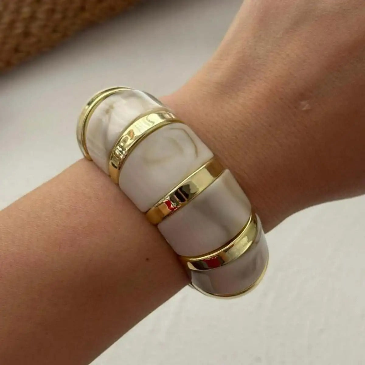 Gros Bracelet Femme Segmenté