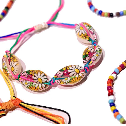 Lot 10 Pièces Bracelet Brésilien Femme Explosion De Couleurs