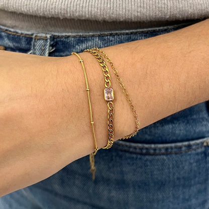 Lot de 2  Bracelet Femme Multirang Bohème Doré