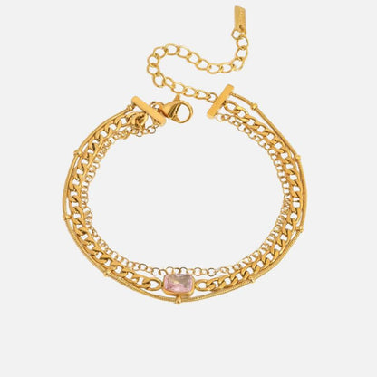 Lot de 2  Bracelet Femme Multirang Bohème Doré