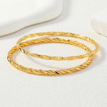 Lot 2 Bracelets Indien Femme Doré Fins