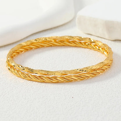 Lot 2 Bracelets Indien Femme Doré Fins