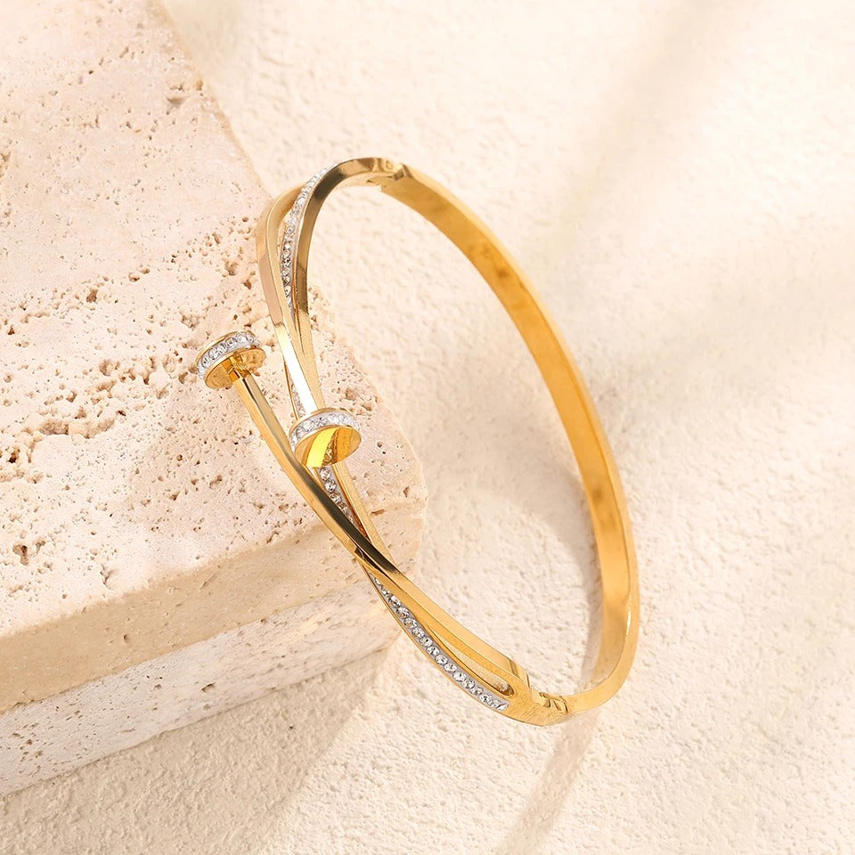 Lot 3 Bracelet Acier Inoxydable Élégance Sculptée Au Poignet