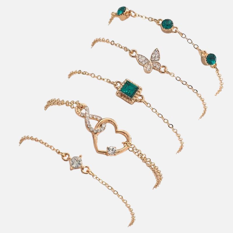 Lot 5 Bracelet Femme Multirang Symboliques
