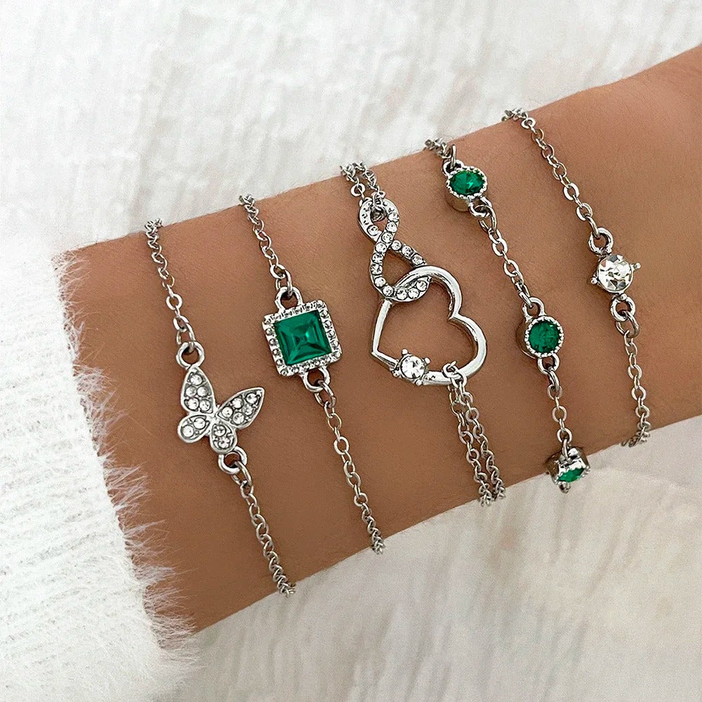 Lot 5 Bracelet Femme Multirang Symboliques
