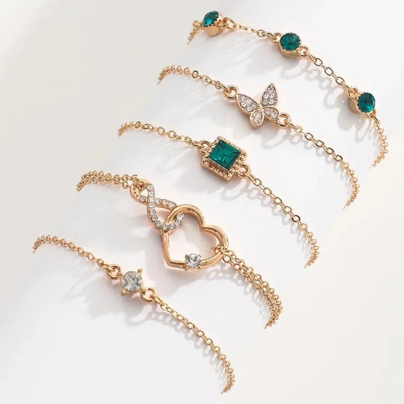 Lot 5 Bracelet Femme Multirang Symboliques
