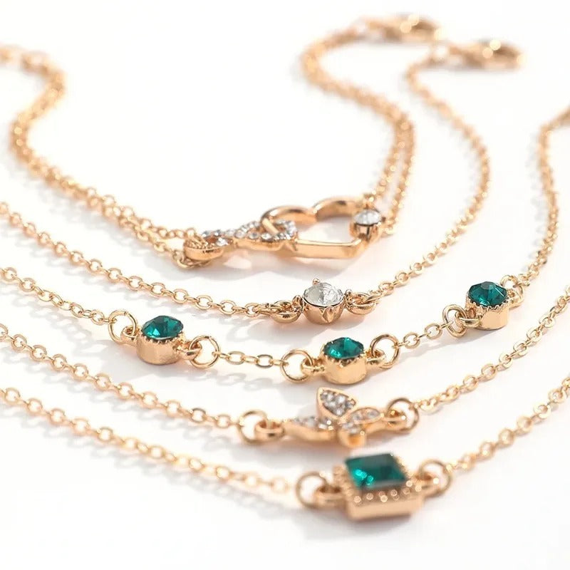 Lot 5 Bracelet Femme Multirang Symboliques
