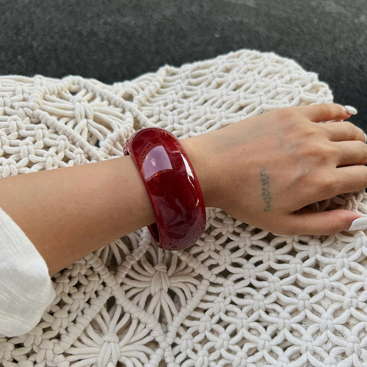 Gros Bracelet Femme Sculptural