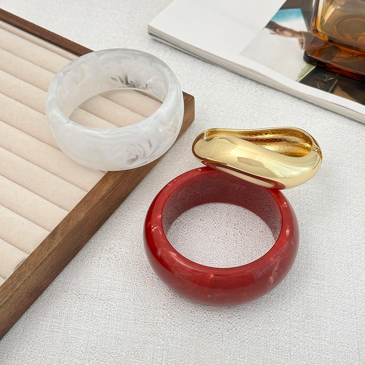 Gros Bracelet Femme Sculptural