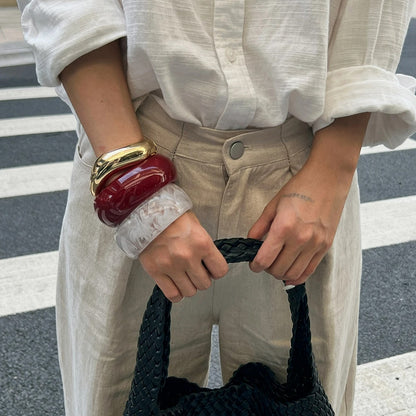 Gros Bracelet Femme Sculptural