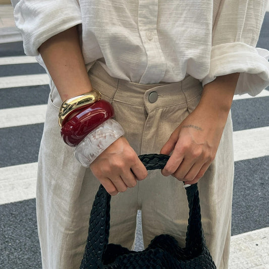 Gros Bracelet Femme Sculptural