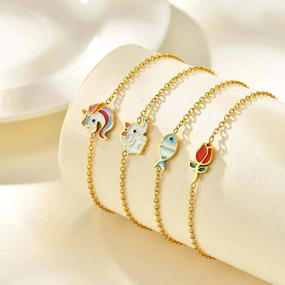 Bracelet Bébé Fille Acier Inoxydable Douceur
